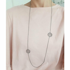 Collar Zissou - Plata ennegrecida
