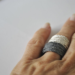 Anillos Torbellino Pack x 2 - Plata 925