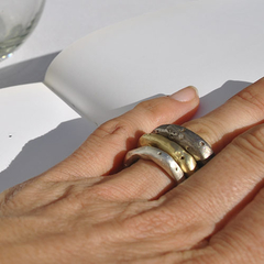 Anillos Wabi Sabi - Pack x 3