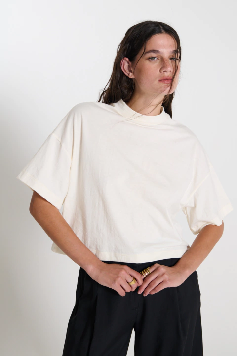 TOP CLEMENTINA OFF WHITE - comprar online