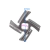 Faca Cruz Moedor de Carne Britania Black Preto Original - comprar online