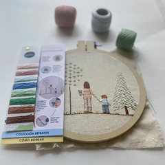 Kit de bordado Contemplación - Tienda Rosaura