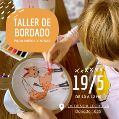 Taller de bordado para niños y niñas