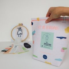 Kit de Bordado Pingüino de Magallanes - Tienda Rosaura