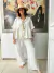 Conjunto de camisa y palazo rayado