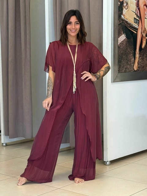 Conjunto de seda Italiano con picos - comprar online