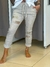 Babucha de gabardina con spandex y letras doradas