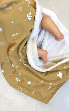 MANTA TUSSOR CON CORDERITO - comprar online