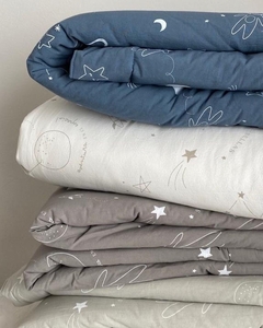 ACOLCHADO UNIVERSO Cuna Funcional GRIS PERLA (OUTLET)