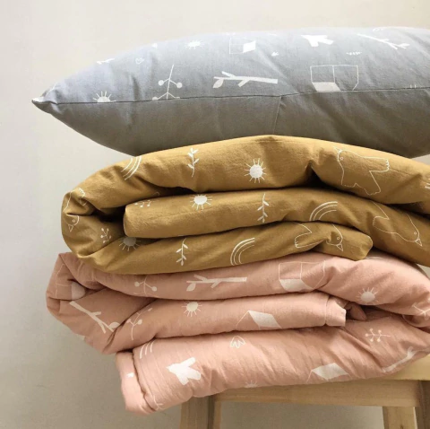 ACOLCHADO NATURALEZA AVELLANA {varias medidas } - comprar online