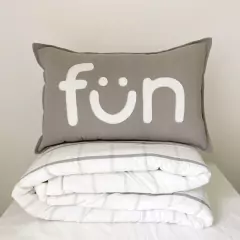 Almohadón FUN base gris
