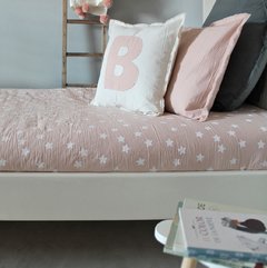 ACOLCHADO ROSA CON ESTRELLAS { varias medidas } - Demars textiles & stuff