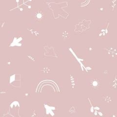 ACOLCHADO NATURALEZA ROSA { varias medidas } - tienda online