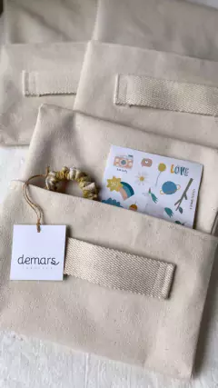 BOX MONTESSORI LISO CON MANIJA ALGODÓN - comprar online