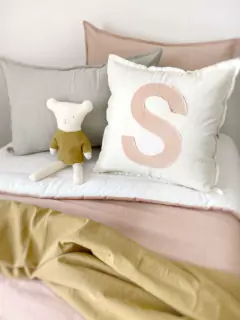 ALMOHADÓN INICIAL S ROSA < sale >