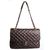 cartera de cuero matelaseada