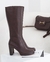 Bota Alta Robbie Chocolate - tienda online