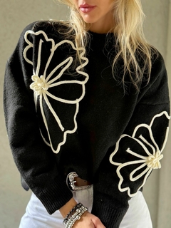 SWEATER SW FLOWER - LAS CHAVAS