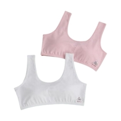 Pack x 2 corpiños lisos bretel ancho - comprar online