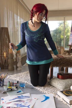 Remera Estambul Azul noche