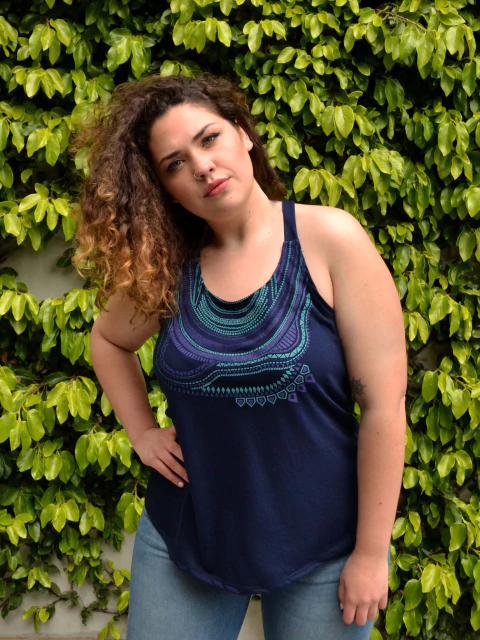 Musculosa Caramelo Marino