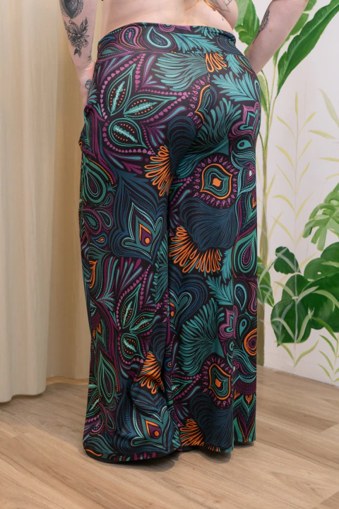 Pantalón palazzo Bora Verde