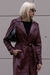 MIUCCA LEATHER TRENCH CHERRY - Tout Revient