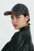 BLACK LEATHER VINTAGE CAP