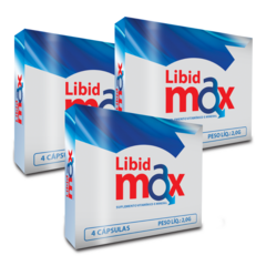 Libidmax Mega Turbo - 4 cápsulas - Compre 3 unidades