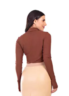 Blusa Samanta Malha Canelada na internet