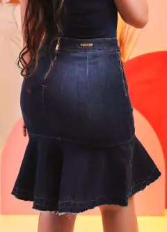 Saia Jeans Vecchi 55cm - comprar online