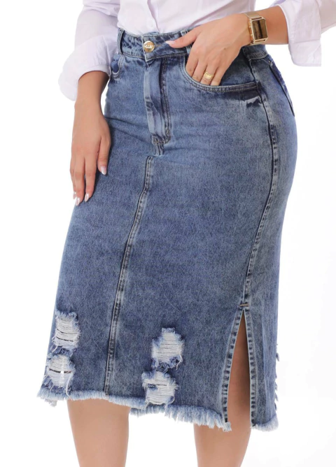 Saia Jeans Vecchi 75 cm