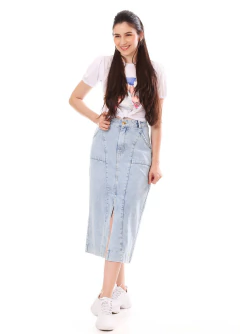 Saia Jeans Delavê Vecchi na internet