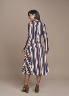 Casaco Vestido Plano Estampado - comprar online