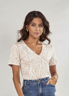 T-Shirt Malha Estampada