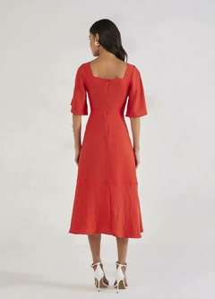 Vestido Tecido Plano - Majurye Modas