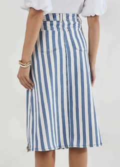 Saia Evase Jeans - comprar online