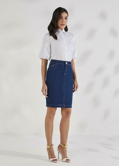 Saia Tradicioinal Jeans - Majurye Modas