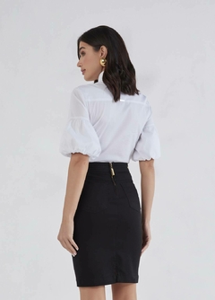 Saia Reta Black Jeans na internet