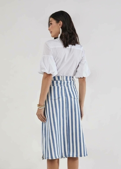 Saia Evase Jeans na internet