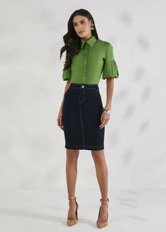 Saia Tradicional Jeans - Majurye Modas