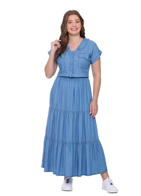 Vestido Dafne Jeans Leve Hapuk