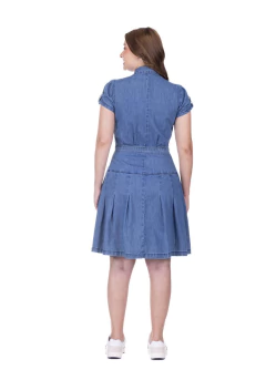 Vestido Ilda Jeans Leve - Majurye Modas