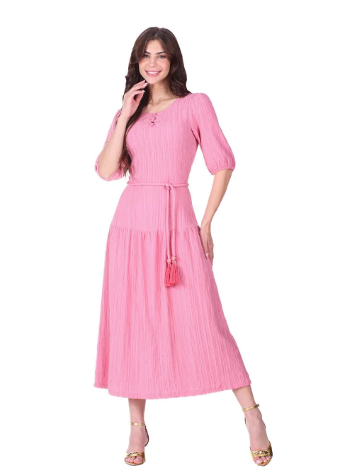 Vestido Thaisa Tecido Texturizado