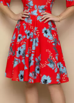 Saia Crepe Godê Estampa Exclusiva