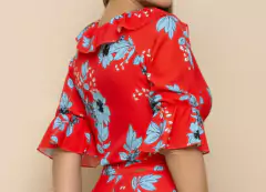 Blusa Crepe Estampa Exclusiva na internet