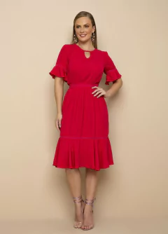 Vestido Godê Plano Pink