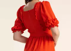 VESTIDO CREPE ESTAMPADO - Majurye Modas