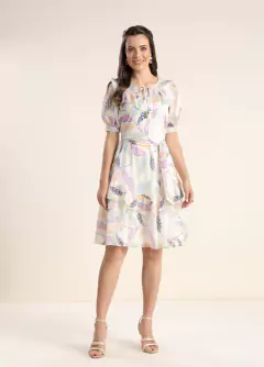 VESTIDO PLANO ESTAMPADAO