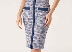 Vestido Malha Tweed com Jeans na internet